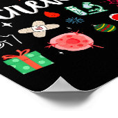 Christmas Bmt Crew Nurse Bone Marrow Transplant Nu Poster (Ecke)