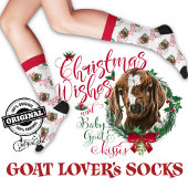 Christmas Boer Baby Goat wünscht Socken