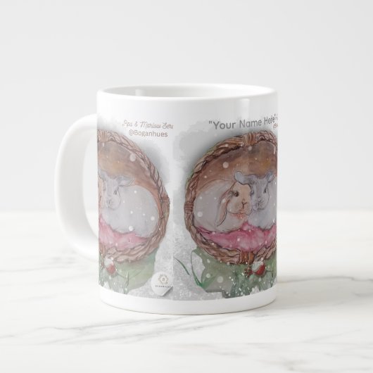 Christmas Boganhues Pipa & Marlow print Mug Jumbo-Tasse (Vorderseite Links)