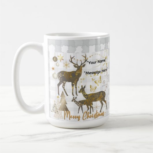 Christmas Boganhues Print Kaffeetasse (Links)