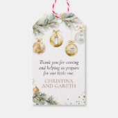 Christmas Boho Baby Dusche Vielen Dank für Ihre Un Geschenkanhänger (Vorderseite)