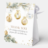 Christmas Boho Merry Little Baby Shower Geschenkschachtel (Rückseite)