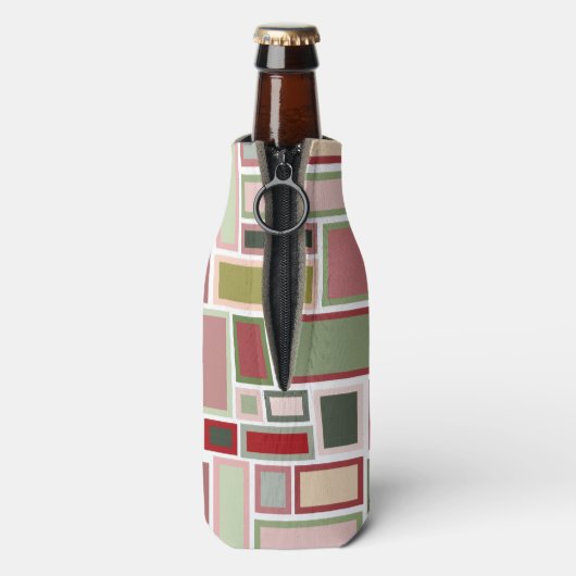 Christmas Boho Rectangle Flaschenkühler (Flasche Rückseite)