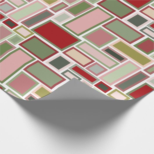 Christmas Boho Rectangle Geschenkpapier (Ecke)