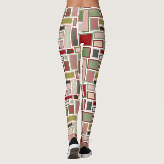 Christmas Boho Rectangle Leggings (Rückseite)