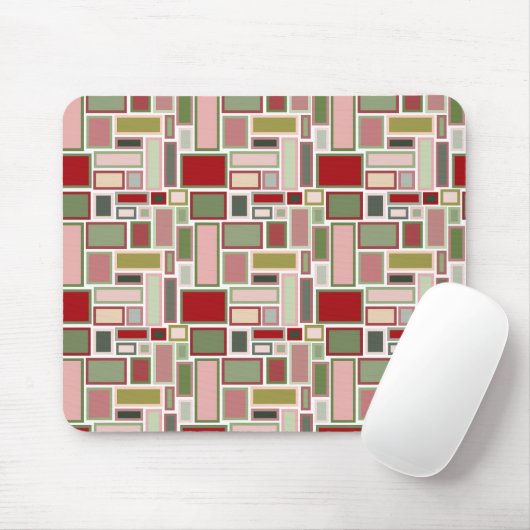 Christmas Boho Rectangle Mousepad (Mit Mouse)