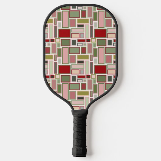 Christmas Boho Rectangle Pickleball Schläger (Rückseite)