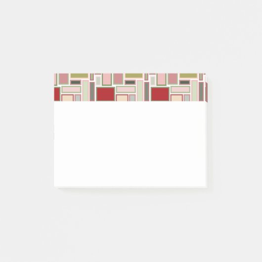 Christmas Boho Rectangle Post-it Klebezettel (Vorderseite)