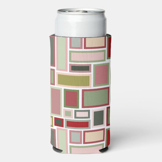 Christmas Boho Rectangle Selters Dosenkühler (Seltzer Rückseite)