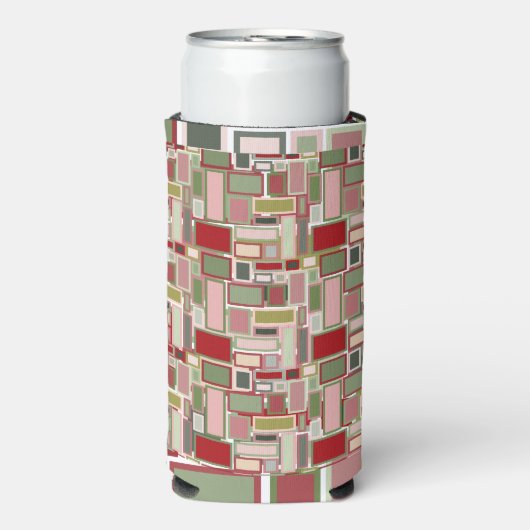 Christmas Boho Rectangle Selters Dosenkühler (Seltzer Vorderseite)