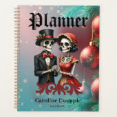 Christmas Bone Romance, A festive skeleton couple. Planer (Vorderseite)