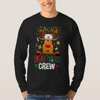 Christmas Boo Boo Crew Nurse Reindeer For Nurse 1 T-Shirt
