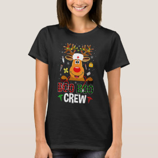 Christmas Boo Boo Crew Nurse Reindeer For Nurse 1 T-Shirt
