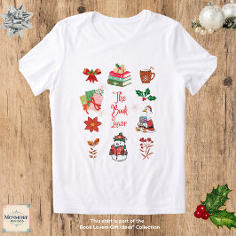 Christmas Book Lover T-Shirt Tri-Blend Shirt