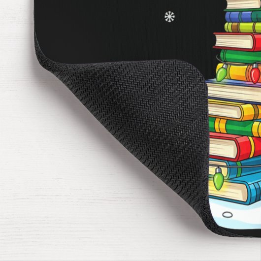 Christmas Book Tree Funny Librarians Books Lover Mousepad (Ecke)