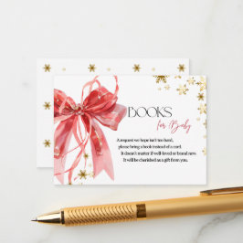 Christmas Books for Baby Shower Begleitkarte