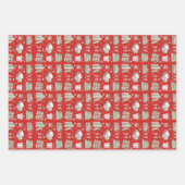 Christmas books for bookworms holiday design geschenkpapier set (Vorderseite 2)