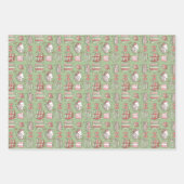 Christmas books for bookworms holiday design geschenkpapier set (Vorderseite)