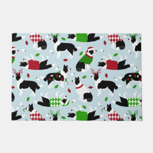 Christmas Border Collie Doormat Fußmatte