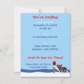 Christmas Border Collie Mail Einladung (Rückseite)