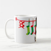 Christmas Border Collie Personalisiert Kaffeetasse (Links)
