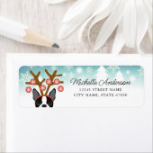 Christmas Boston Terrier Address Labels (Insitu)