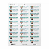 Christmas Boston Terrier Address Labels (Vorne)