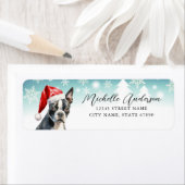 Christmas Boston Terrier Address Labels (Insitu)