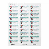 Christmas Boston Terrier Address Labels (Vorne)