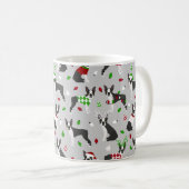 Christmas Boston Terrier Coffee Tasse (VorderseiteRechts)
