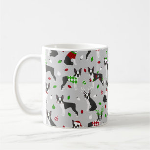 Christmas Boston Terrier Coffee Tasse