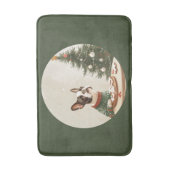 Christmas Boston Terrier Dog Badematte (Vorderseite Vertikal)