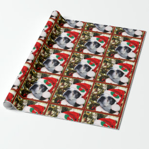 Christmas Boston Terrier dog Geschenkpapier