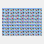 Christmas Boston Terrier Dogs Candy Cane Weihnacht Geschenkpapier Set (Vorderseite 2)
