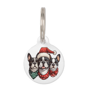 Christmas Boston Terrier Dogs Haustiermarke