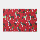 Christmas Boston Terrier Doormat Fußmatte (Vorderseite)