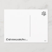 Christmas Boston Terrier Feiertagspostkarte (Rückseite)