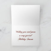 Christmas Boston Terrier Grußkarte Feiertagskarte (Innenseite)