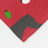 Christmas Boston Terrier Sherpa Blanket Fleecedecke (Ecke)