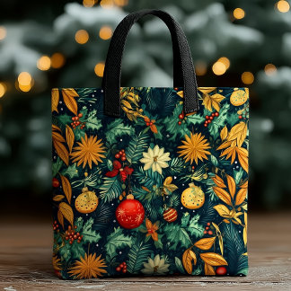 Christmas Botanical – Festive Ornaments & Florals Tasche