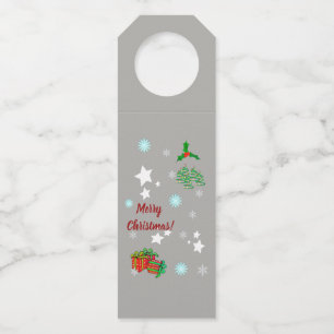 Christmas Bottle Hanger Tag Flaschenanhänger