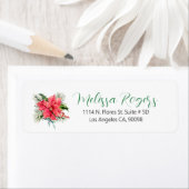 Christmas Bouquet Poinsettia Custom Calligraphy (Insitu)
