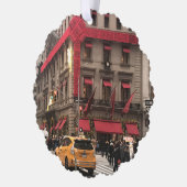 Christmas Bow auf der Fifth Avenue New York City N Ornament Karte (Links)