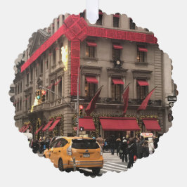 Christmas Bow auf der Fifth Avenue New York City N Ornament Karte