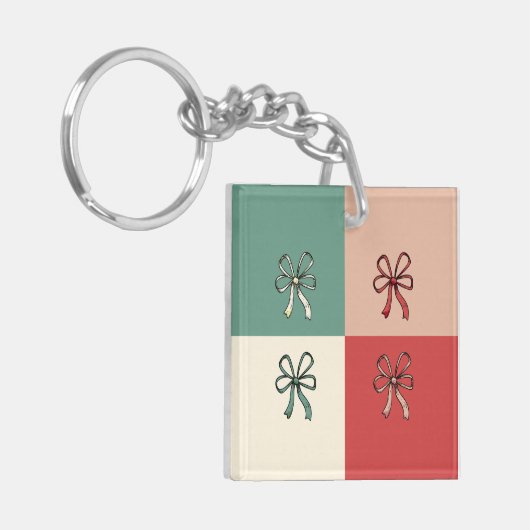 christmas bow conquette schlüsselanhänger (Vorderseite links)