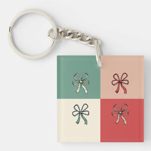 christmas bow conquette schlüsselanhänger (Vorderseite)