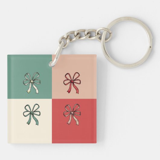 christmas bow conquette schlüsselanhänger (Rückseite)