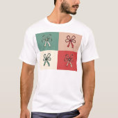 christmas bow conquette T-Shirt (Vorderseite)