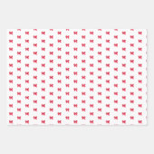 Christmas Bow Coquette Geschenkpapier Set (Vorderseite)