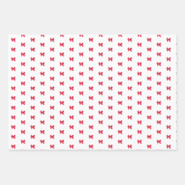 Christmas Bow Coquette Geschenkpapier Set